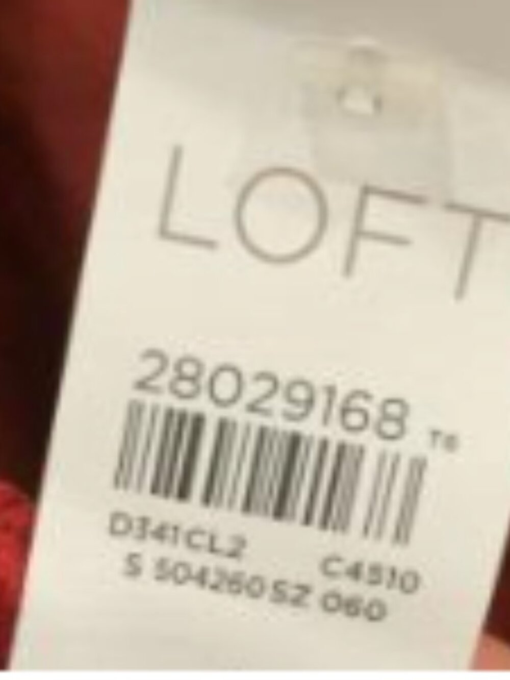 LOFT Women’s Red Corduroy Tailored Jacket Blazer Size 6 NWT - Picture 6 of 9